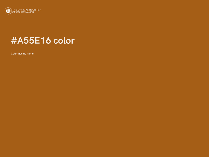 #A55E16 color image