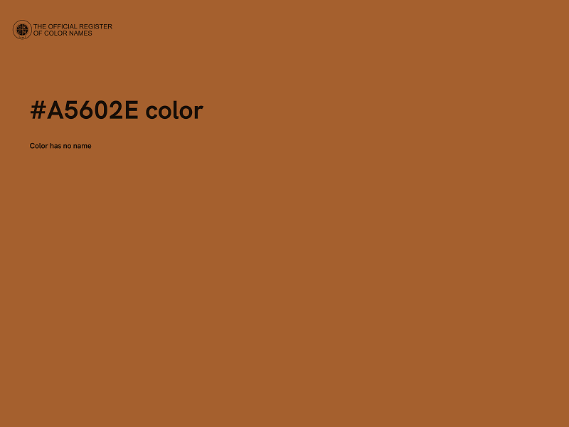 #A5602E color image