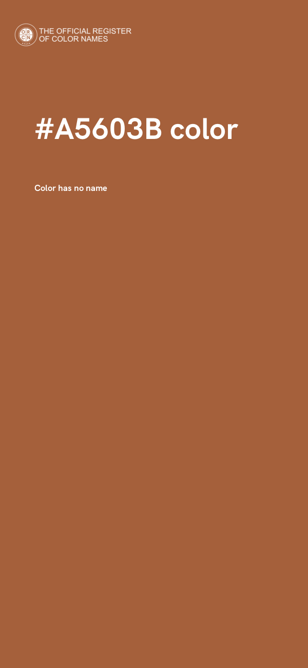 #A5603B color image