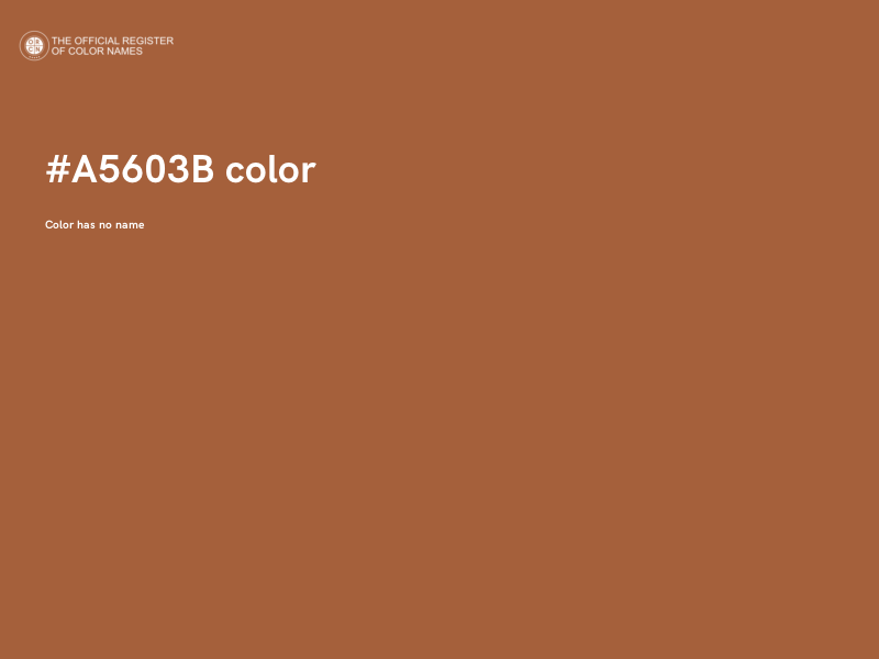 #A5603B color image