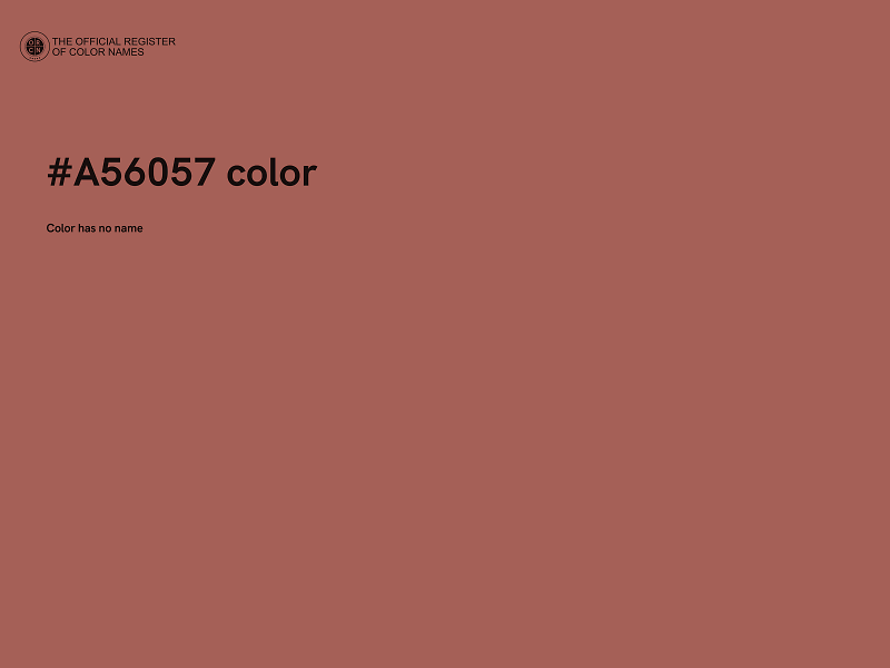 #A56057 color image