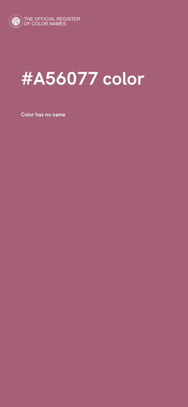 #A56077 color image