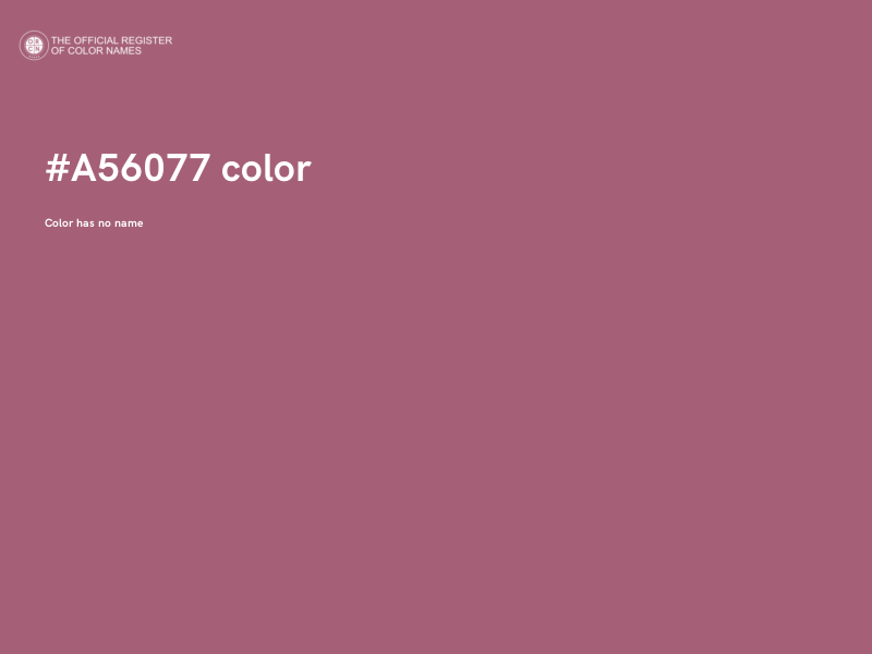 #A56077 color image