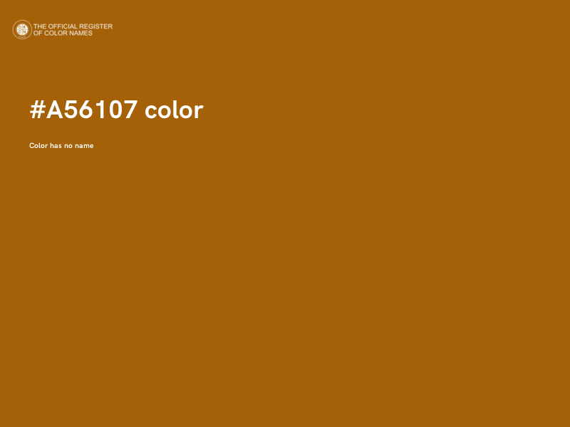#A56107 color image