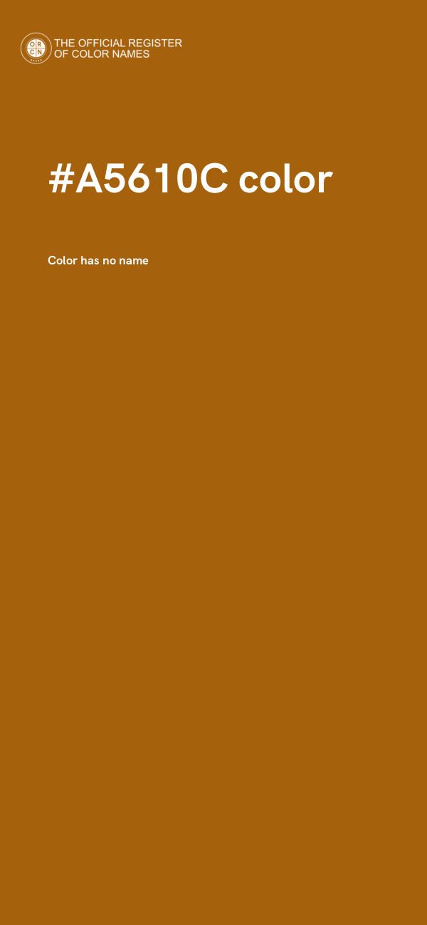 #A5610C color image