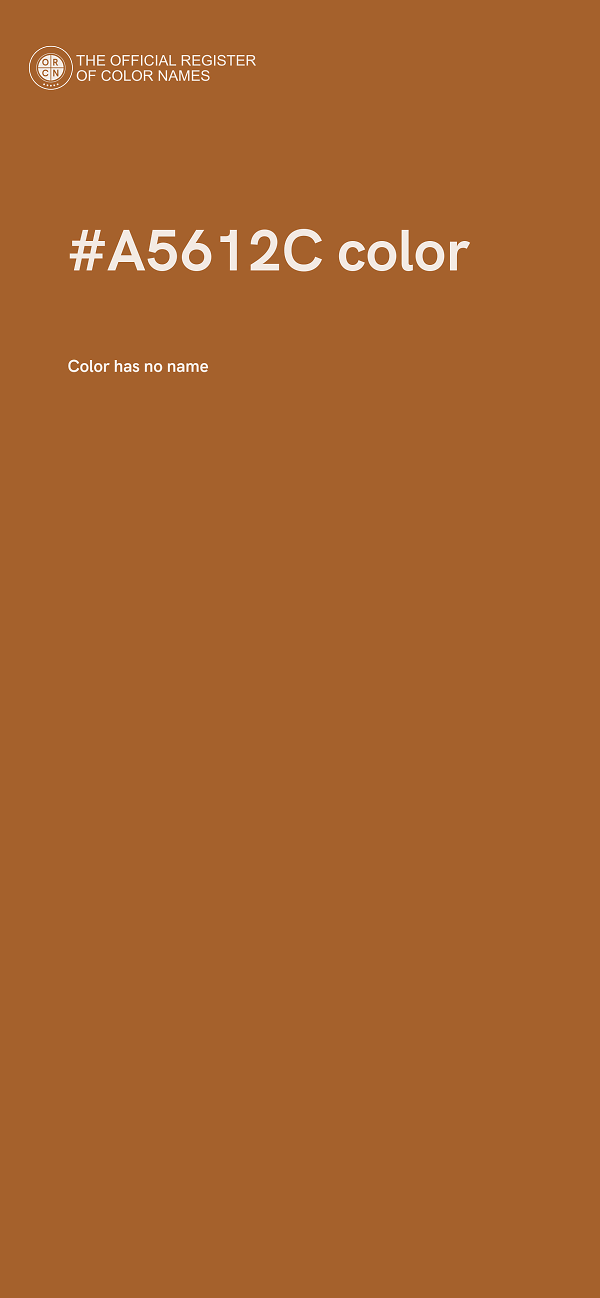 #A5612C color image