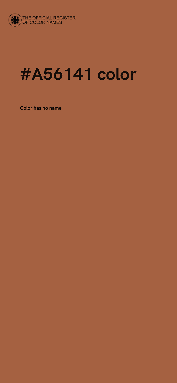 #A56141 color image