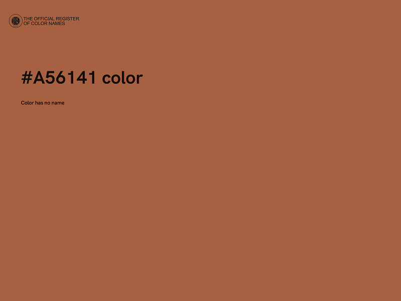 #A56141 color image
