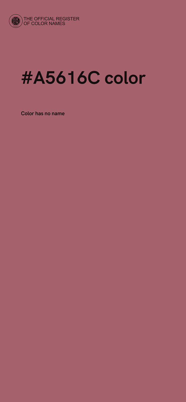 #A5616C color image
