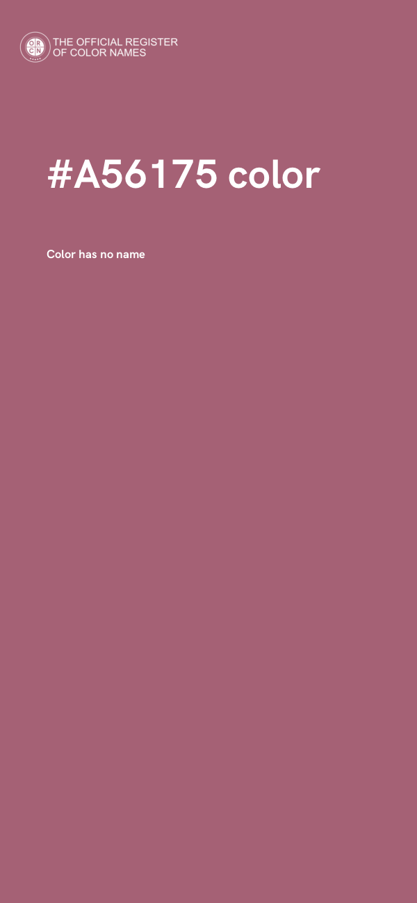 #A56175 color image