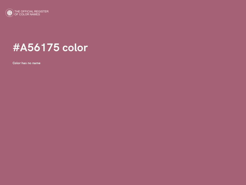 #A56175 color image
