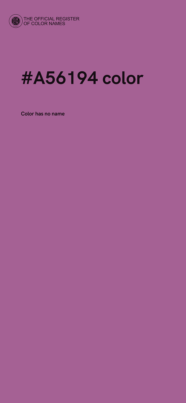 #A56194 color image