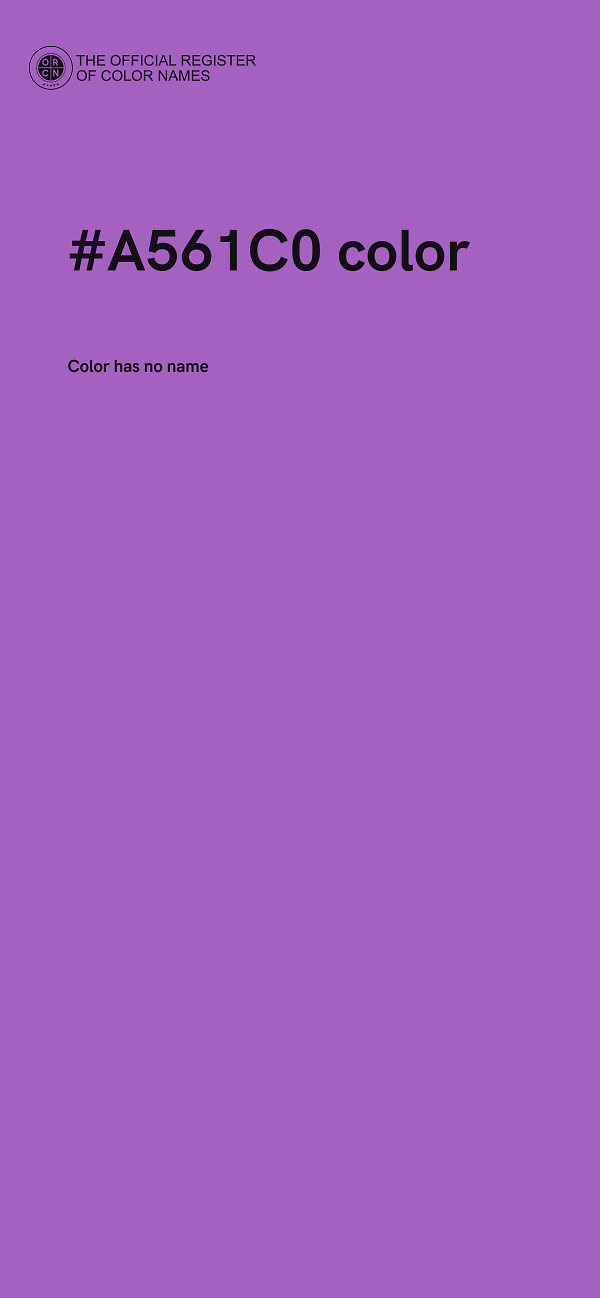 #A561C0 color image