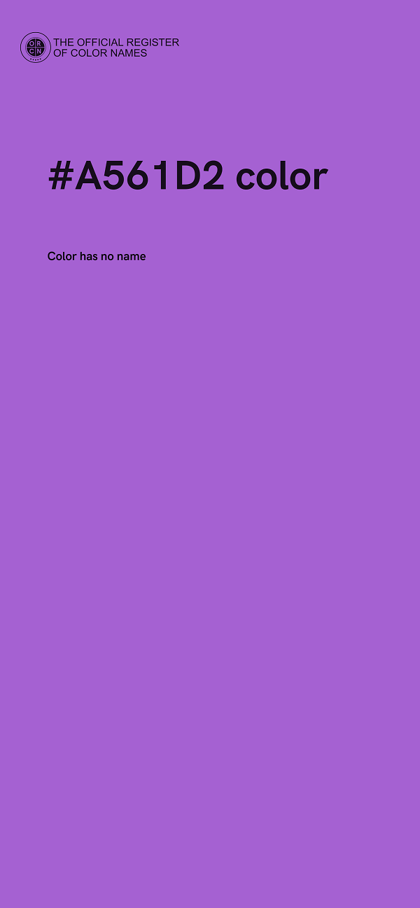 #A561D2 color image