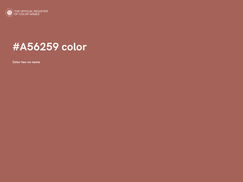 #A56259 color image
