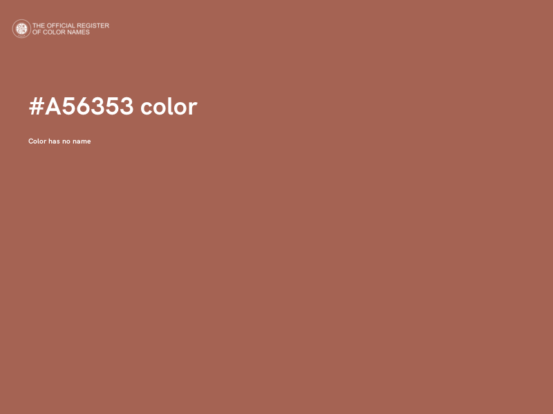 #A56353 color image
