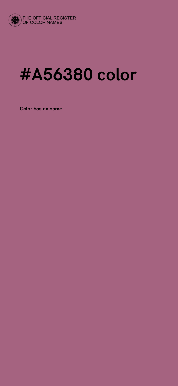 #A56380 color image