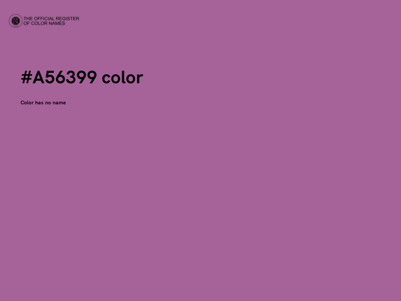 #A56399 color image