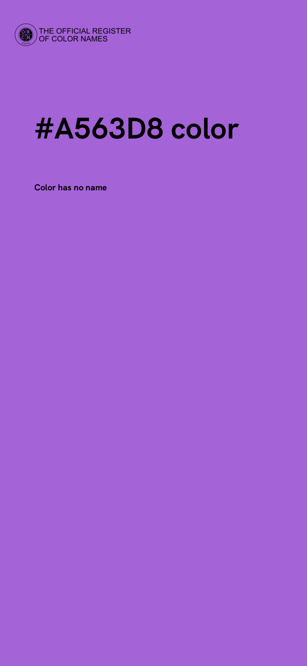 #A563D8 color image