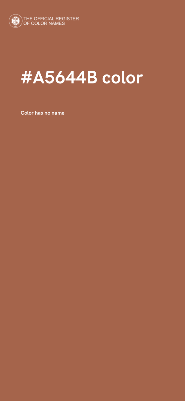 #A5644B color image