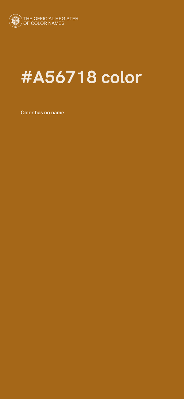 #A56718 color image