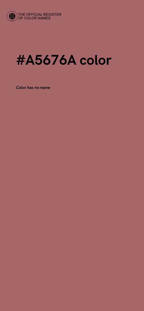 #A5676A color image