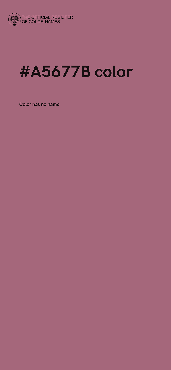 #A5677B color image