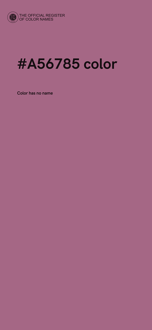 #A56785 color image