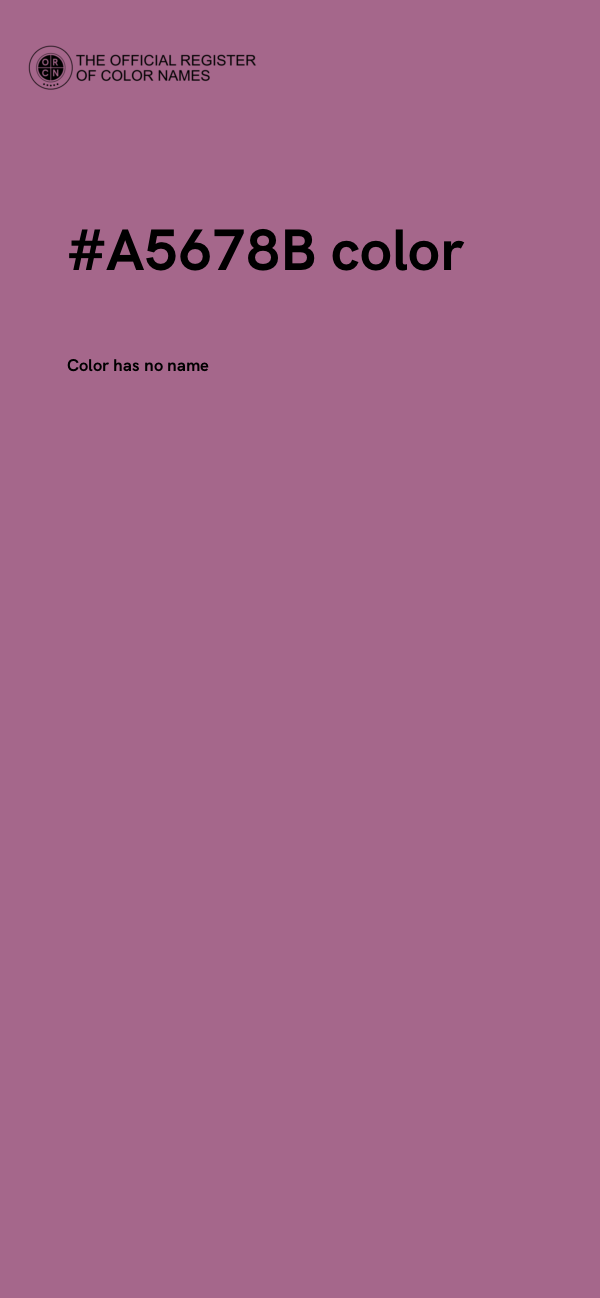 #A5678B color image