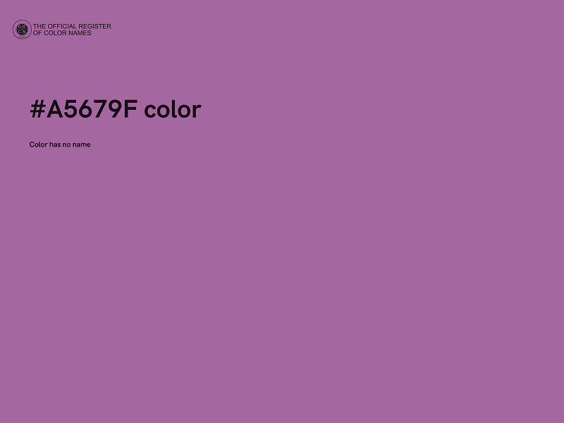 #A5679F color image