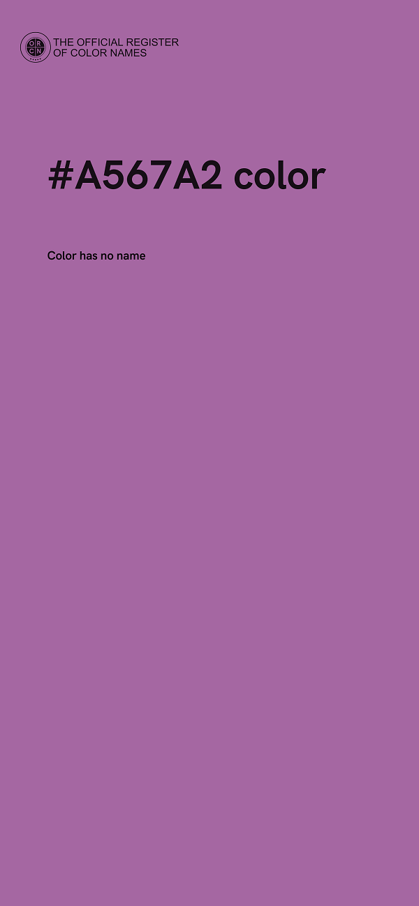 #A567A2 color image