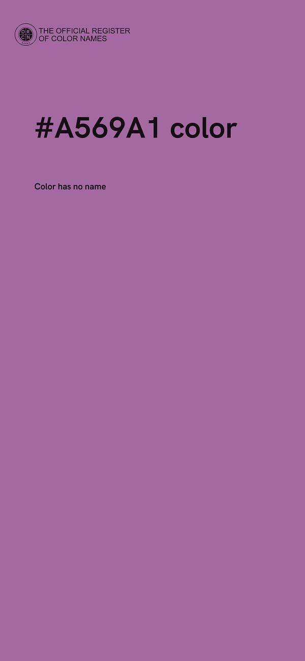 #A569A1 color image