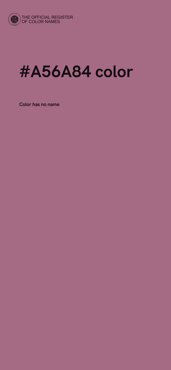 #A56A84 color image