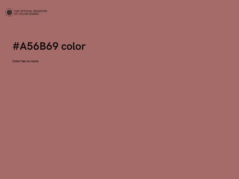 #A56B69 color image