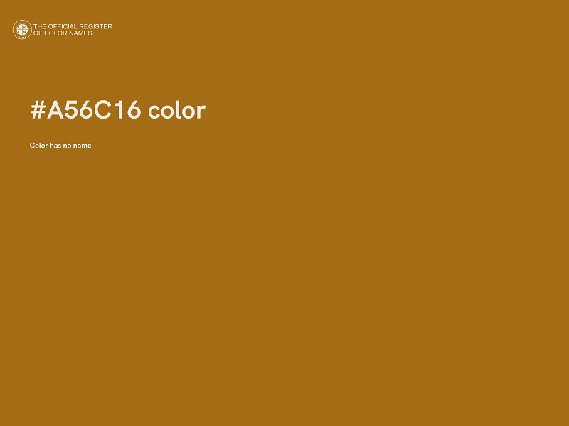 #A56C16 color image