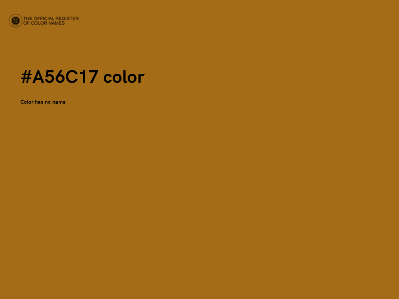 #A56C17 color image