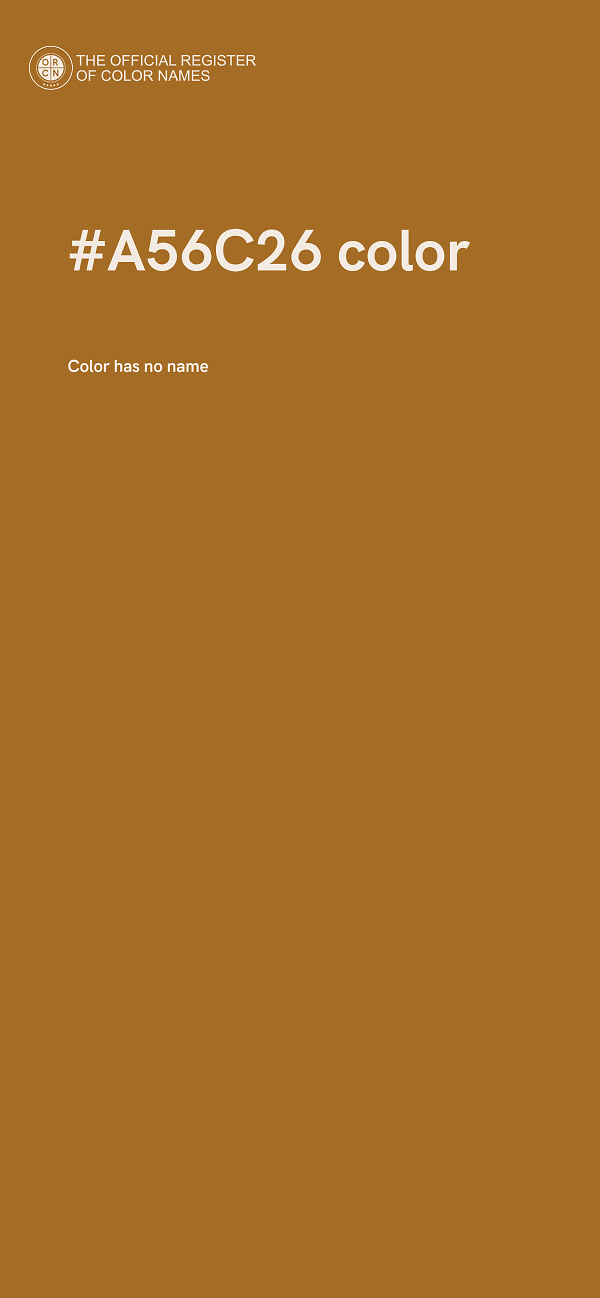 #A56C26 color image