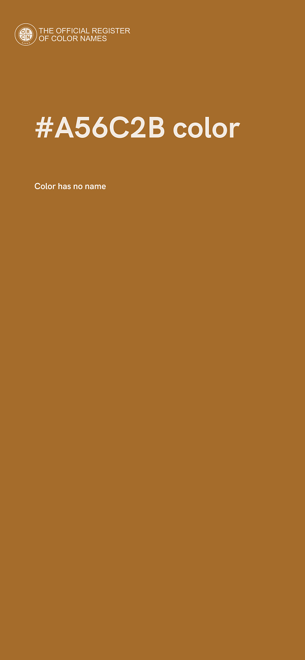 #A56C2B color image