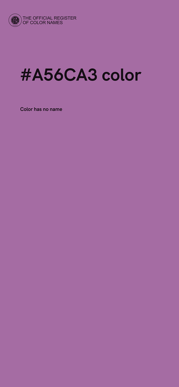 #A56CA3 color image