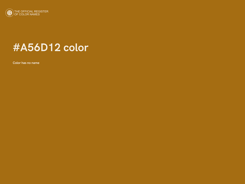 #A56D12 color image