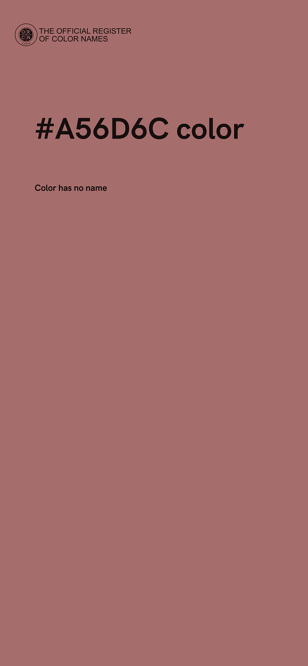 #A56D6C color image