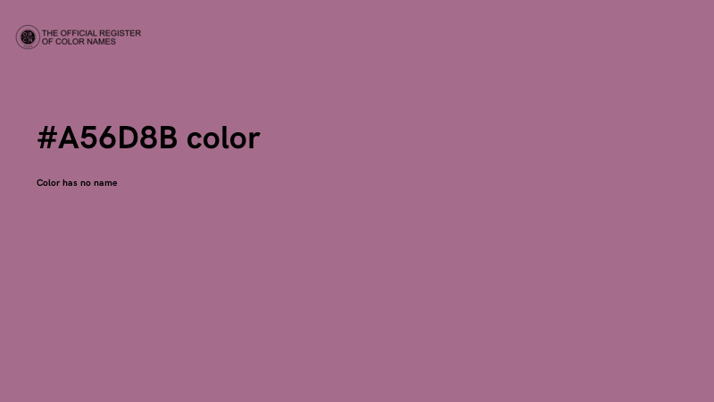 #A56D8B color image