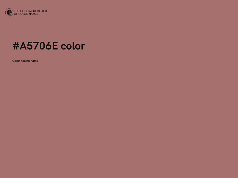 #A5706E color image