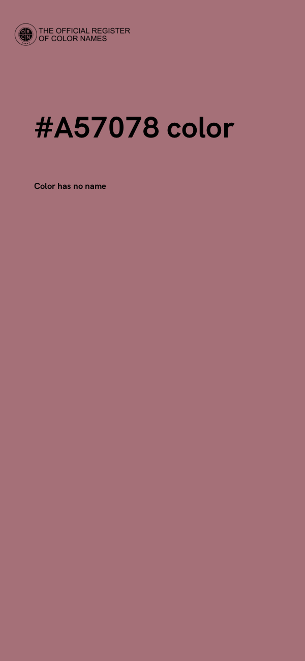 #A57078 color image