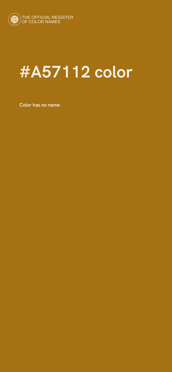 #A57112 color image
