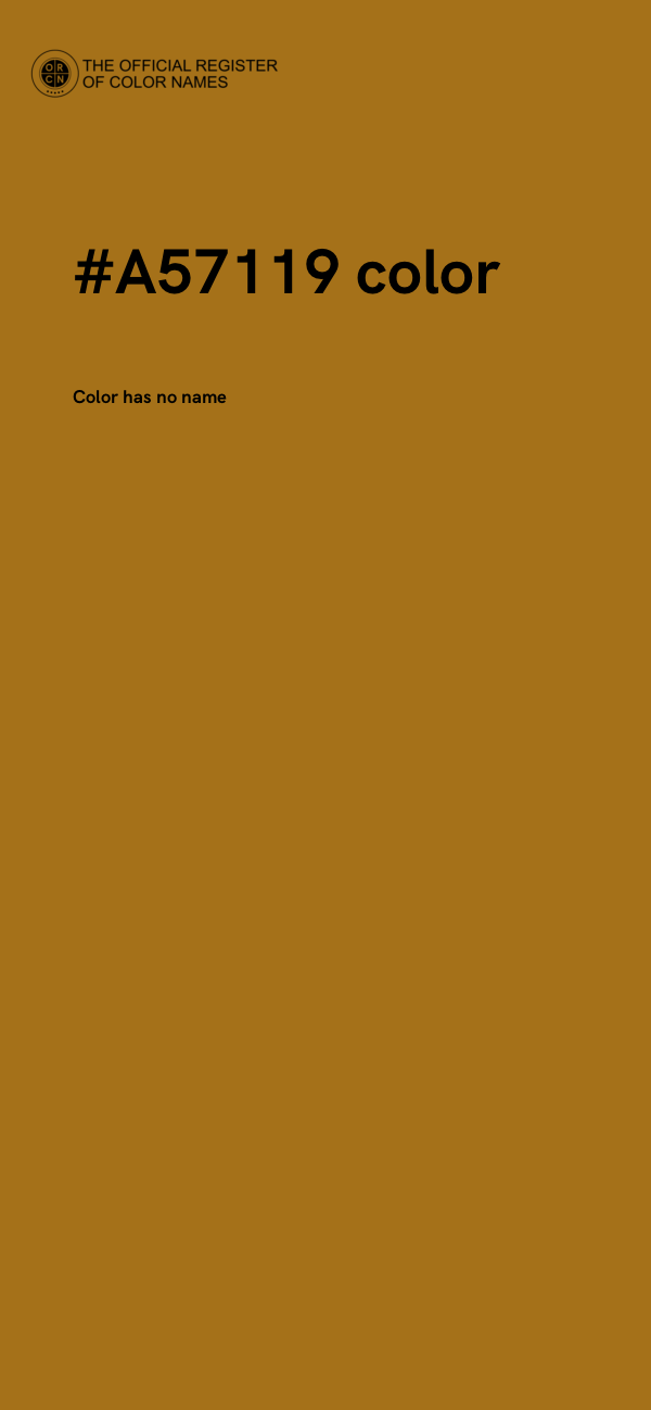 #A57119 color image