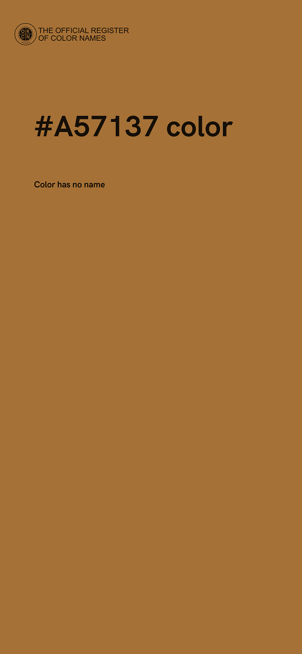 #A57137 color image