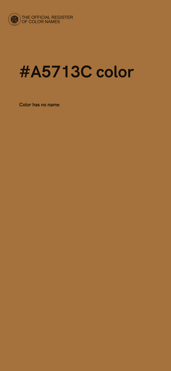 #A5713C color image