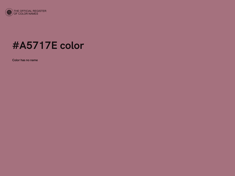 #A5717E color image