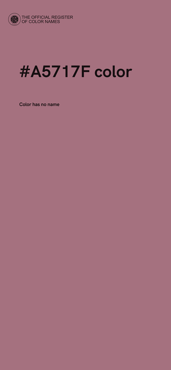 #A5717F color image